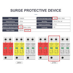 AC SPD 1PN 275V 10KA-20KA Surge Protect Device House Office Arrester